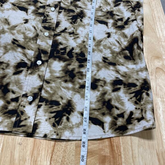 Samsoe Samsoe NWT Tea Shirt Top Camo Clay Size XXS Oversized Button Front Collar - Picture 11 of 14